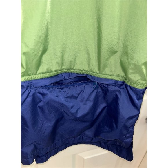 LL Bean Jacket Womens M Reg Yellow Lightweight Wind Rain  FG85 Nylon Zip - Picture 5 of 9